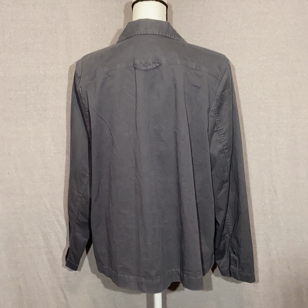 Eileen Fisher Utility Cargo Jacket Shacket Shirt Button Front XL - Picture 4 of 9